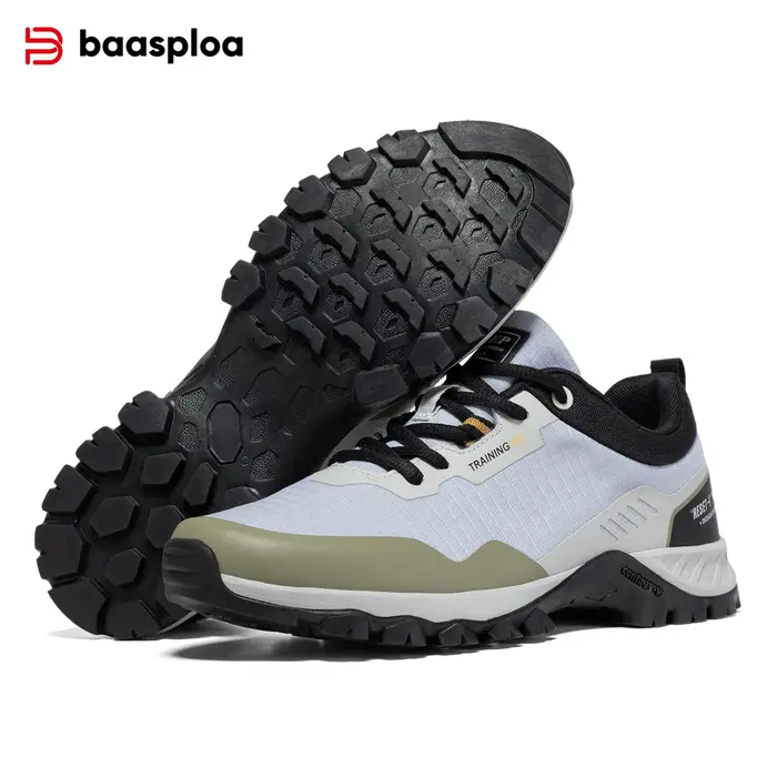 Baasploa – baskets d'extérieur pour hommes, antidérapantes, imperméables, légères, respirantes, de m