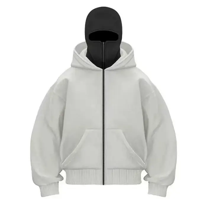 Sweat-shirt à capuche et fermeture éclair pour hommes et femmes
