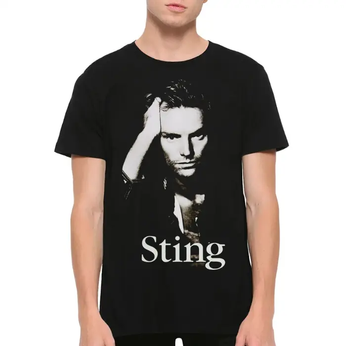 T-shirt vintage à motif Sting, tailles homme et femme, nouvelles arrivées printemps/été, coupe class