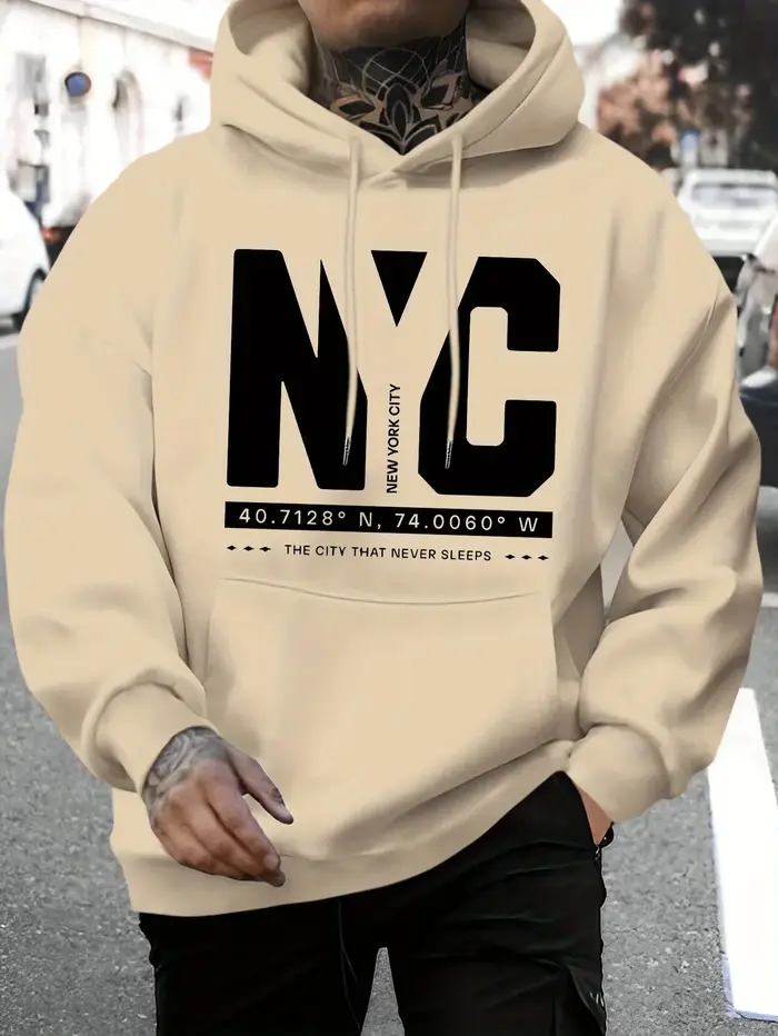 Nouveau design amusant de sweat-shirt à capuche avec imprimé GYE, choix parfait pour les saisons d'a