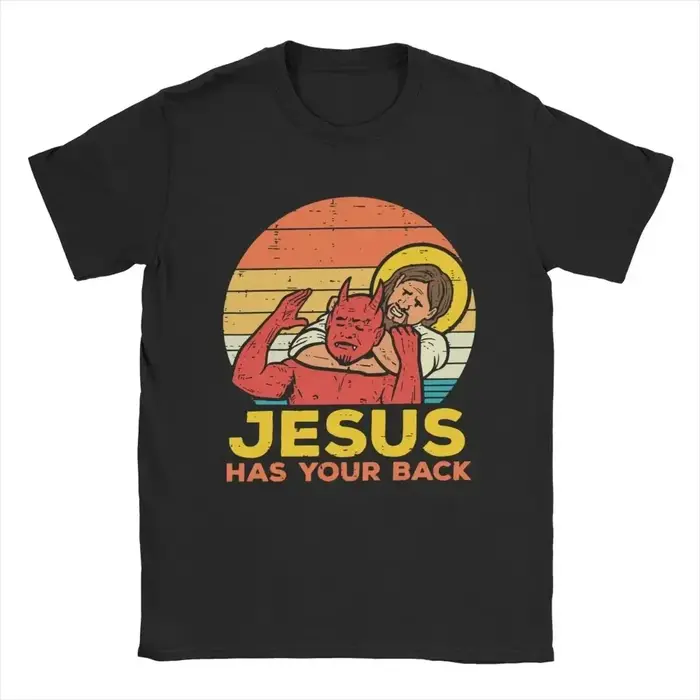 Jésus est là pour toi - T-shirts chrétiens rétro de Jiu Jitsu pour femmes et hommes - Mode vintage H