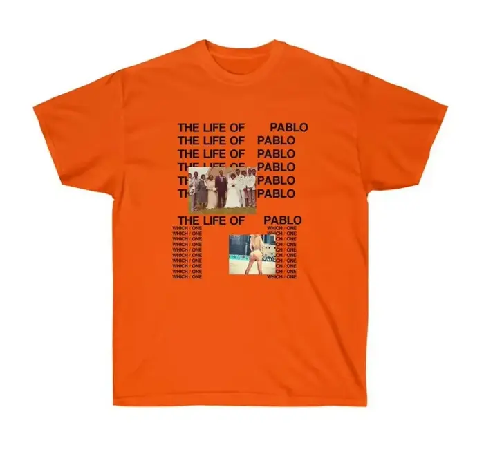 T-shirt de l'album The Life of Pablo de Kanye-West.