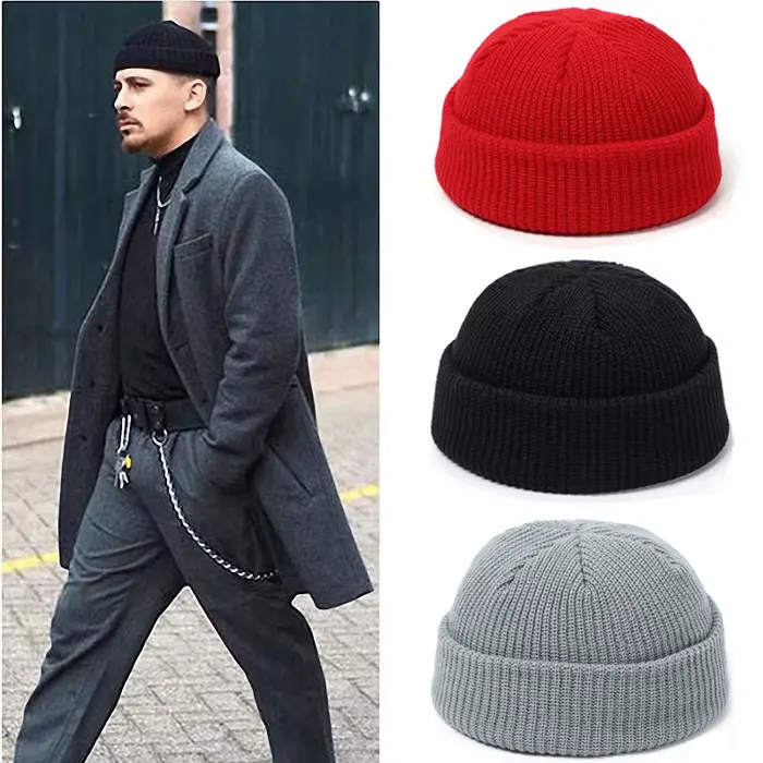 Bonnet sans bord rétro pour hommes et femmes