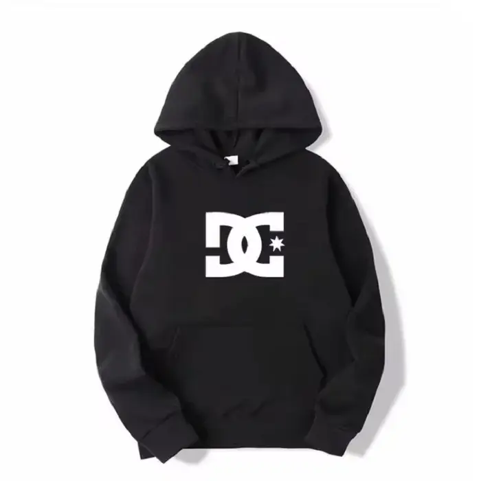 DC Letter Sweat à capuche pour hommes et femmes Mode Simple Sweat à manches longues Automne et hiver