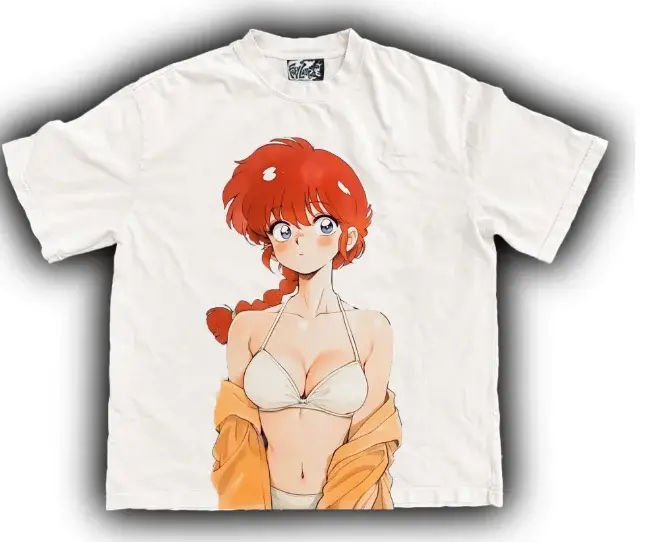 T-shirt à manches courtes tendance pour homme et femme, style graffiti anime jeune et branché, pur c