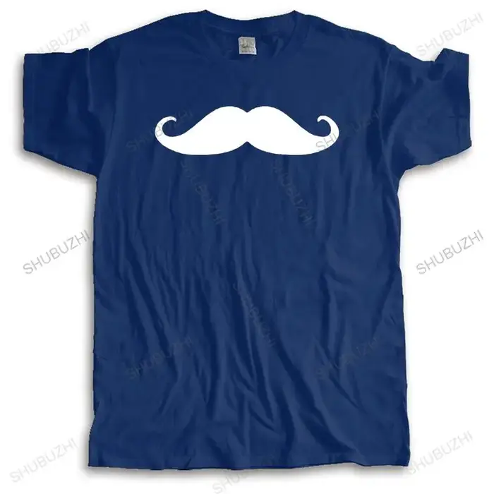 T-shirt manches courtes pour hommes, décontracté, humoristique, créatif, publicité, hiphop, moustach