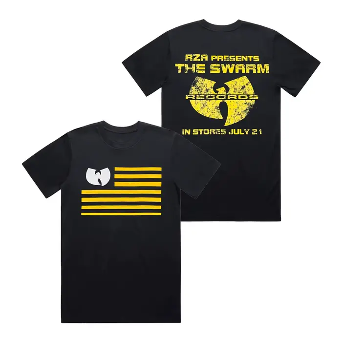T-shirt ample à manches courtes rétro américain Wu-Tang Clan Hip Hop Group pour hommes et femmes