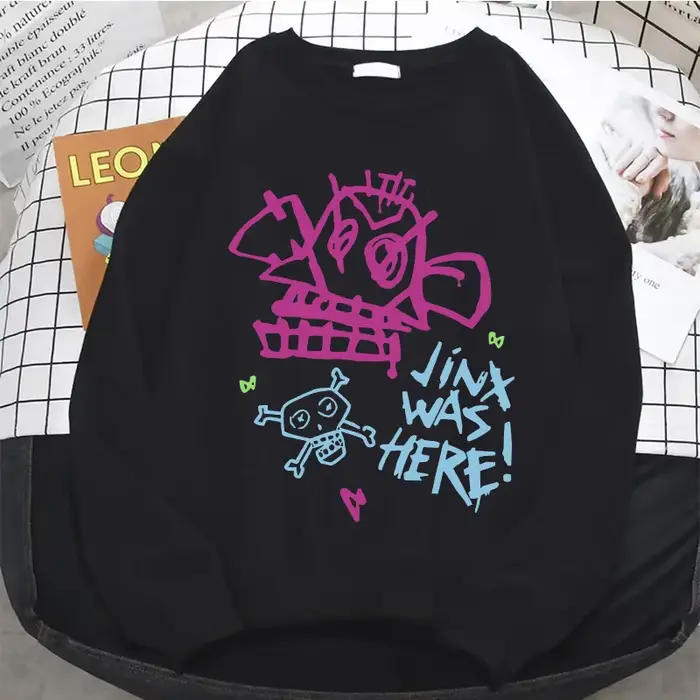 Sweat à capuche Jinx Arcane Anime pour femmes