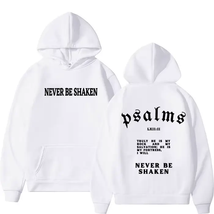Sweat à capuche Harajuku pour hommes et femmes, esthétique, église chrétienne de jésus, verset de la
