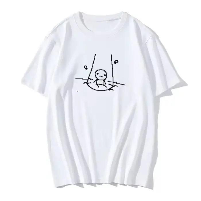 T-shirt en coton pour femme style streetwear avec graphisme psychédélique The Binding of Isaac design années 2000 confortable et respirant