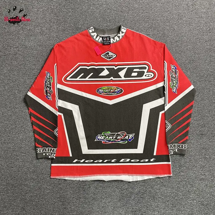 T-shirt à manches longues style Racing Saint