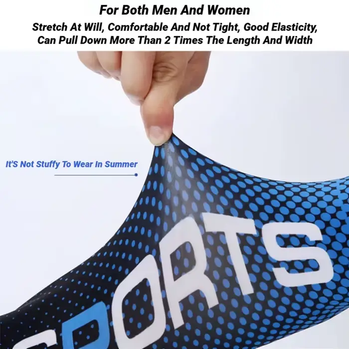 Manches de Protection solaire en soie glacée pour hommes et femmes