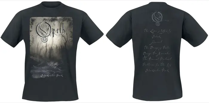 T-shirt en coton avec logo imprimé Opeth Blackwater Park Forest, streetwear Heavy Metal, unisexe, co