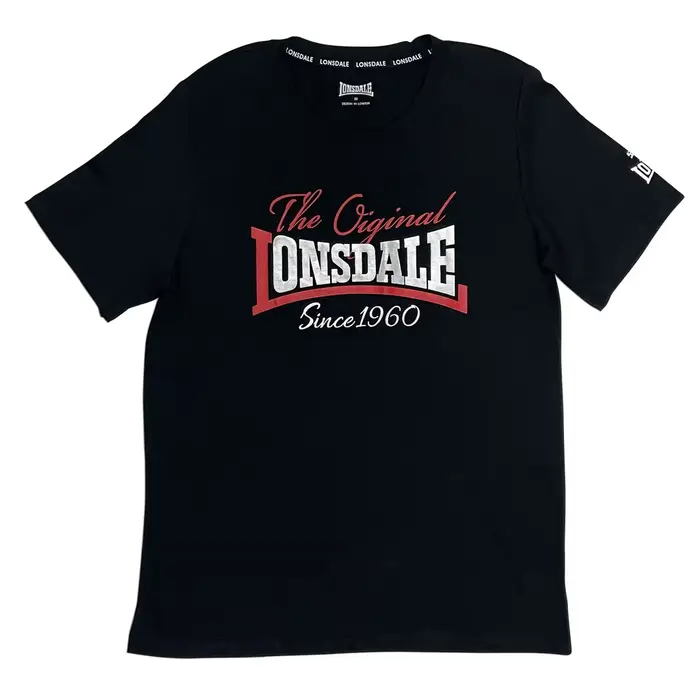 T-shirt col rond en coton LONSDALE British Lion, T-shirt en coton, T-shirt décontracté, T-shirt homm