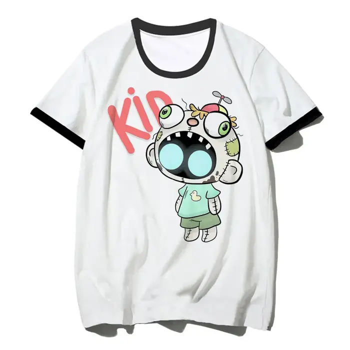 T-shirt graphique Invader Zim pour femmes, vêtements pour filles, Y2K