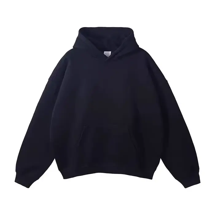 Vêtements pour hommes sweat à capuche court marque à la mode ample couleur unie veste à capuche amér