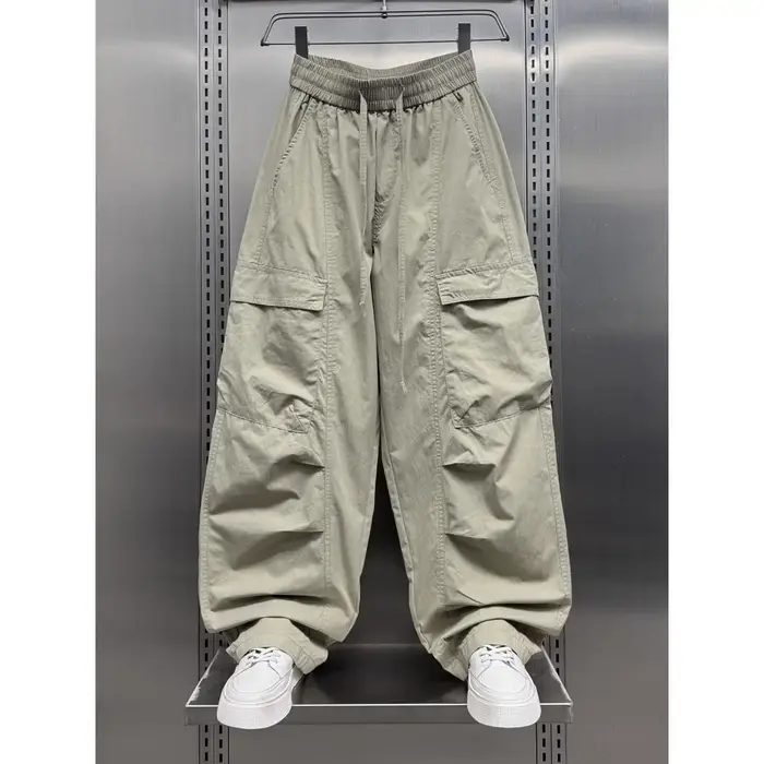 Pantalon large tendance pour homme, style salopette, avec grandes poches, nouvelle collection été 20