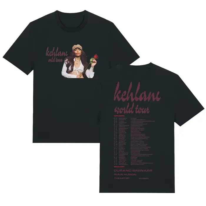 T-shirts Kehlani World Tour 2026 – T-shirt décontracté imprimé tendance pour femme, hauts d'été en c