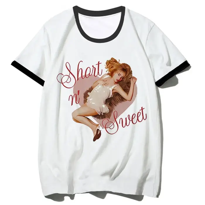 Sabrina Carpenter chemise adolescent graphique à la mode numérique Grunge université respirant t-shirt anime esthétique kawaii années 2000 femmes
