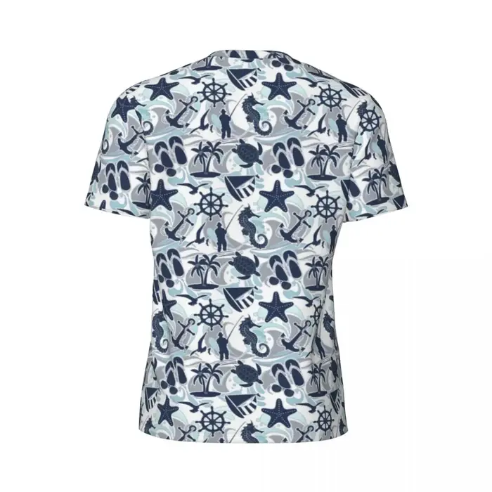 T-shirt Sportif à Col Rond pour Homme