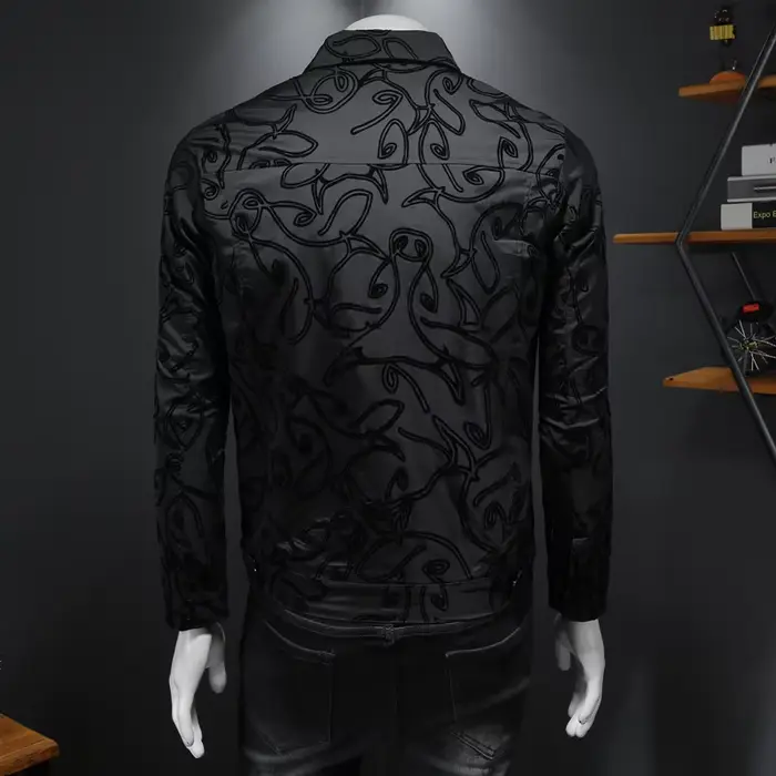 Blouson aviateur flocage de luxe pour hommes