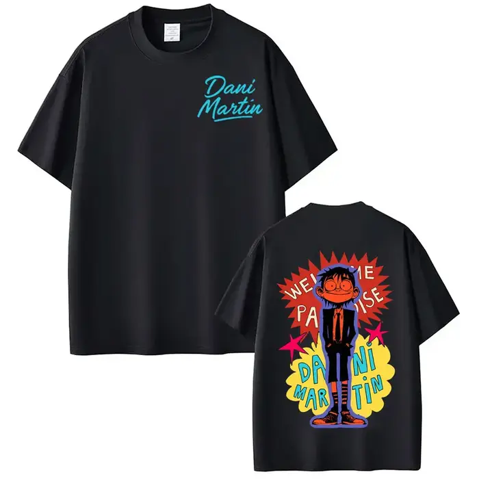 Chanteur Dani Martin mode Vintage graphique T-shirt hommes femmes Harajuku T-shirts à manches courte