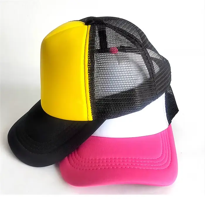 Chapeaux de camionneur personnalisés casquettes de baseball de sport en mousse polyester Logo imprimé broderie