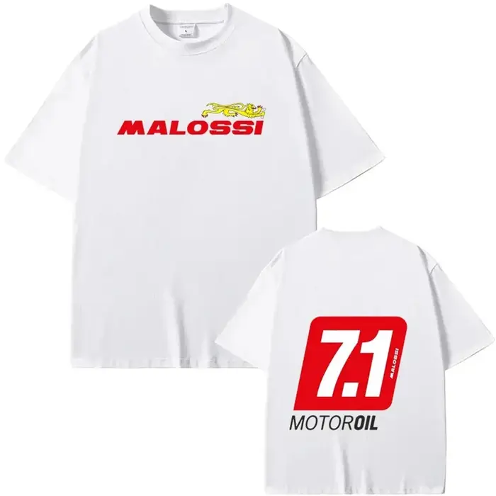Malossi coton haute qualité t-shirt Harajuku Streetwear japonais hommes haut concepteur Y2k bande dessinée homme vêtements