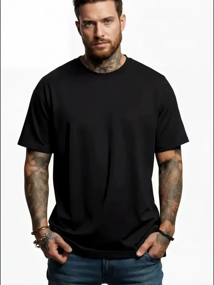 T-shirt en coton imprimé pour hommes et garçons