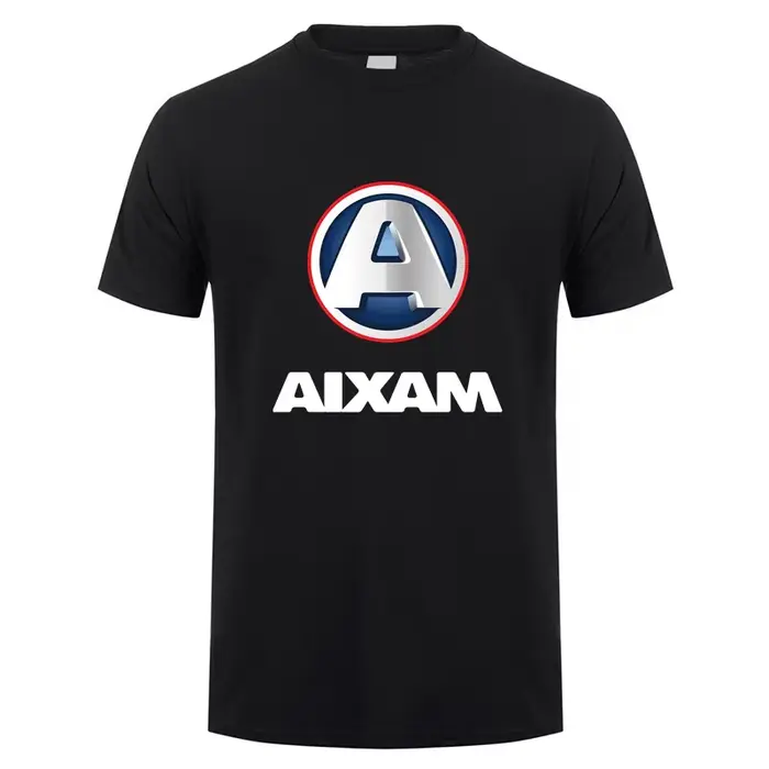 Aixam t-shirt été hommes à manches courtes T-shirts haut Cool Streetwear homme coton