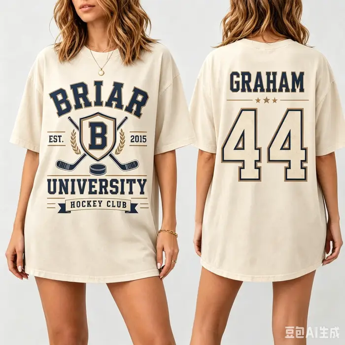 T-shirt Unisexe 2026 Off Campus Graham 44 – Coton Y2K Tendance Été – Haut à Manches Courtes de Haute