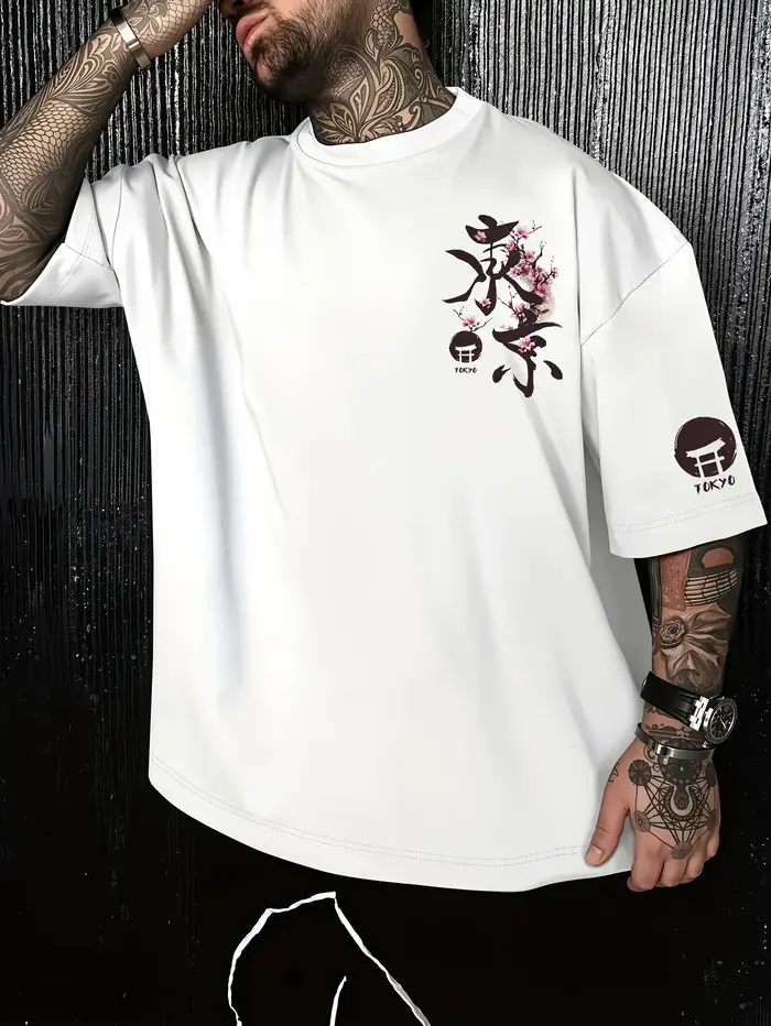 T-shirt à motif de fleurs de cerisier de Tokyo