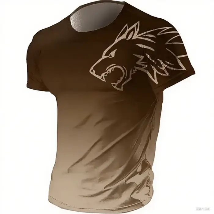 T-shirts pour Hommes Sportswear Fitness Été 2026 Vintage T-shirt Homme Imprimé 3D Séchage Rapide Dég