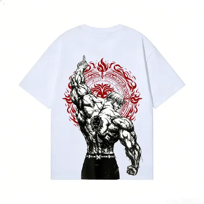 T-shirt Anime Lion's Sin of Pride Escanor – Vêtements Streetwear Homme et Femme de Haute Qualité – N