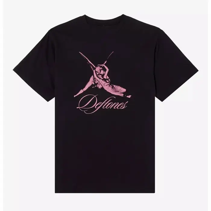 T-Shirt en coton avec image de la bande de musique Private Music Snake Deftones