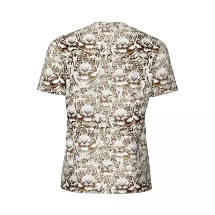 T-Shirt Design visage de tigre blanc et marron