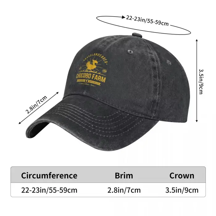 Casquette de Baseball classique Chocobo Farm Final Fantasy unisexe