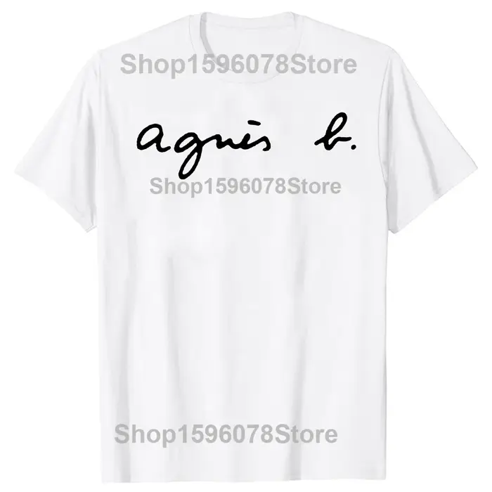 2026 été mode rue nouveau français Agn classique lettre impression graphique T-shirts pour les femme