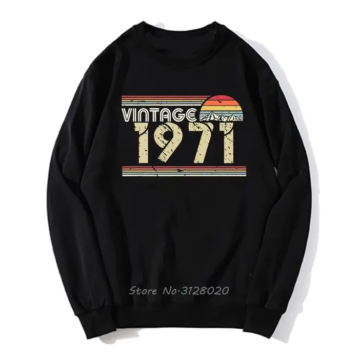 Sweat à capuche Vintage pour hommes, mode vieux, cadeau d'anniversaire, pull surdimensionné, unisexe