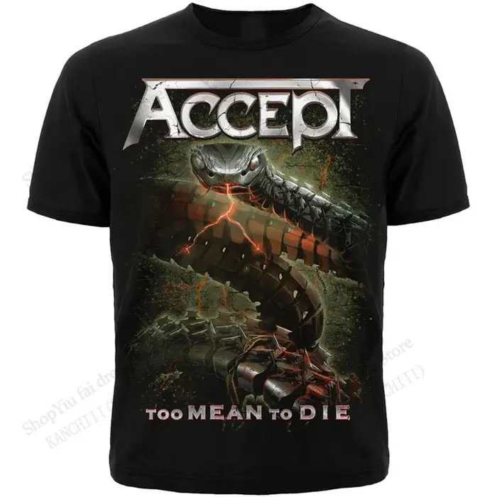 Nouveau accepter Rock Band Tour impression 3d T-shirt hommes femmes mode grande taille Hip Hop hauts
