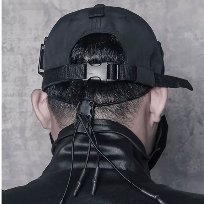 Casquette de Baseball Punk Hip Hop Techwear pour Homme et Femme