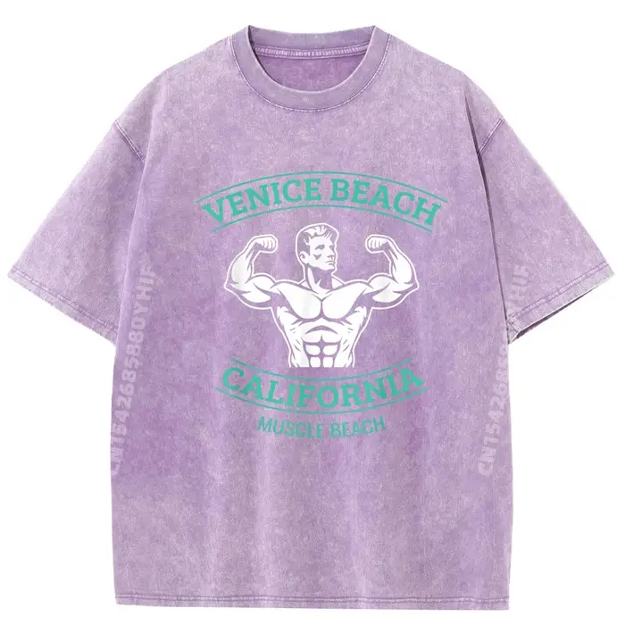 T-shirts graphiques Venice Beach CaliFornia Bodybuilder pour hommes