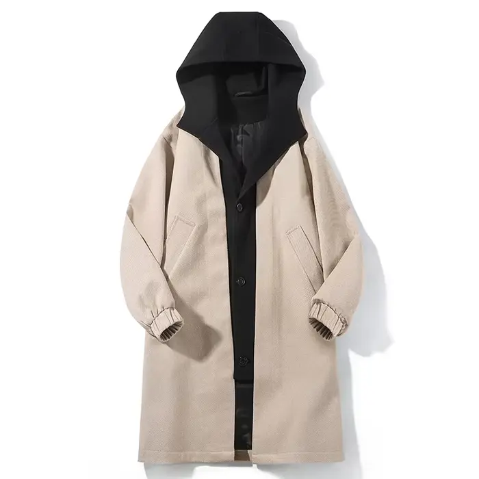 Trench-Coat à capuche pour hommes