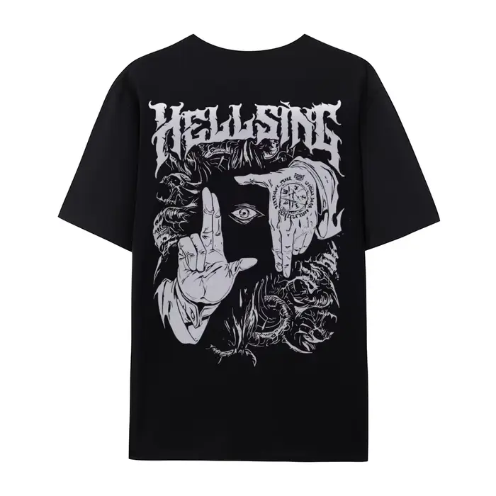 T-shirt à l'effigie de l'anime Hellsing, vêtements de personnage, vêtements toute l'année, surdimens