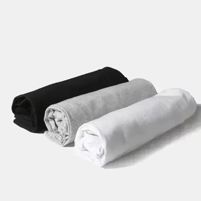 T-shirt en coton noir à manches courtes pour hommes