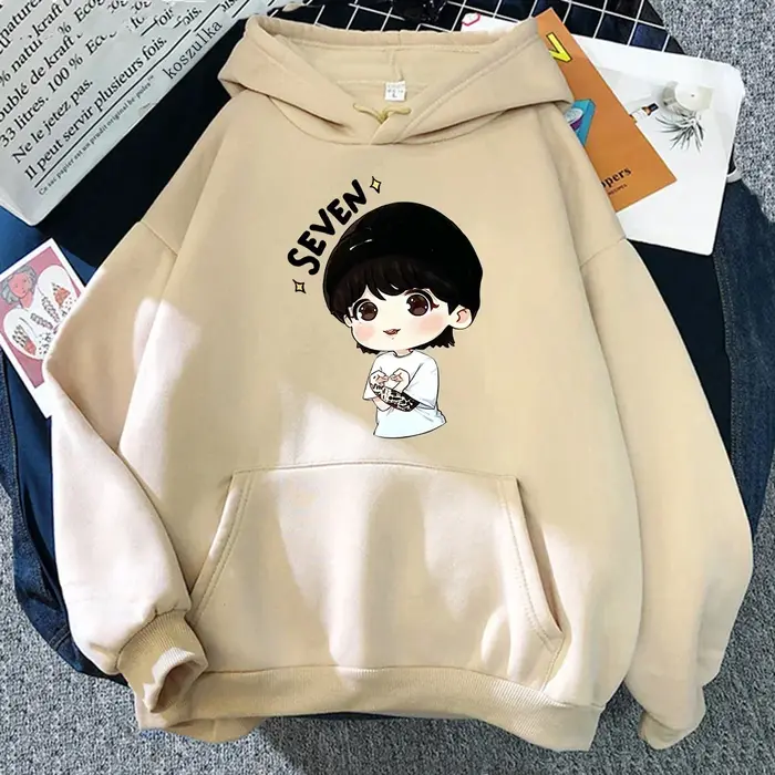 Sept sweat à capuche femmes Harajuku esthétique drôle Kawaii sweats