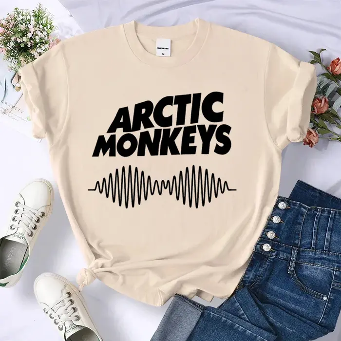 Arctic Monkeys t-shirt adolescent graphique respirant femmes Punk numérique streetwear