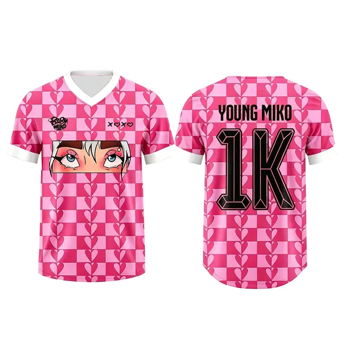 T-shirt d'été à manches courtes et col en V Young Miko Late Checkout, design ample, imprimé graphiqu