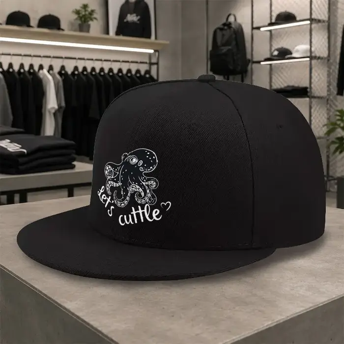 Casquette Let's Cuttle Octopus pour hommes et femmes - Casquette de baseball réglable à visière en f