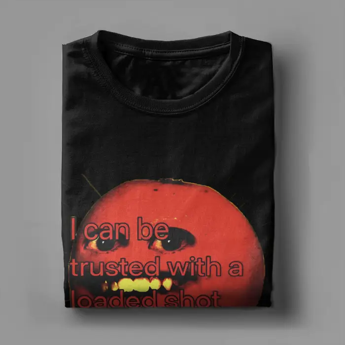 Drôle ennuyeux Orange Jersey T-Shirt pour hommes nouveauté pur coton t-shirts col rond à manches courtes